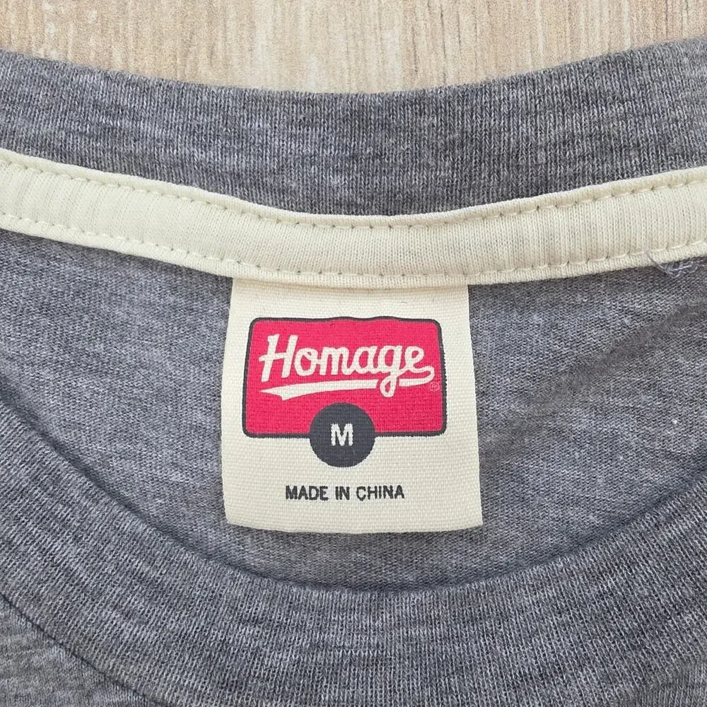 Homage New Heights Kelce Jam T Shirt Men's Medium Jason Travis Kelce Gray Tee